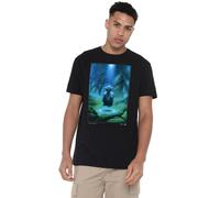 Cotton Soul Star Wars Yoda Meditation Mens T Shirt, Black, MED