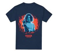 Cotton Soul Stranger Things Eleven Reach Out Unisex T Shirt, Navy, Large