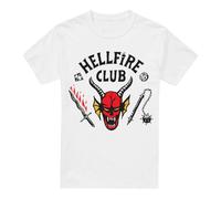 Cotton Soul Stranger Things Hellfire Club Unisex T Shirt, White, Large