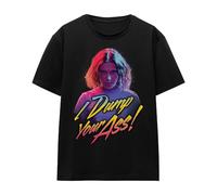 Cotton Soul Stranger Things I Dump Your Ass! Ladies T Shirt, Black, Small