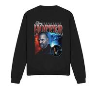 Cotton Soul Stranger Things - Season Four Jim Hopper Homage Unisex Sweatshirt, Black, Large