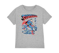 Cotton Soul Superman Wall Break Boys T Shirt, Heather Grey, 3-4 Years