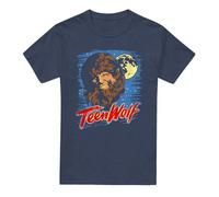 Cotton Soul Teen Wolf Moon Wolf Unisex T Shirt, Navy