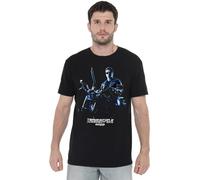 Cotton Soul Terminator Motorcycle Unisex T Shirt, Black, XXXX-Large