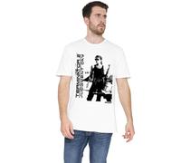 Cotton Soul Terminator Sarah Connor Mens T Shirt, White, XX-Large