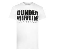 Cotton Soul The Office Dunder Mifflin Logo Mens T Shirt, White, XXL