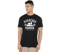Cotton Soul The Office Hardcore Parkour Mens T Shirt, Black, LRG