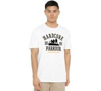 Cotton Soul The Office Hardcore Parkour Mens T Shirt, White, SML