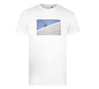 Cotton Soul The Office Michael Rooftop Mens T Shirt, White, MED