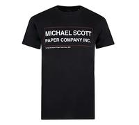 Cotton Soul The Office Michael Scott Paper Co Mens T Shirt, Black, MED