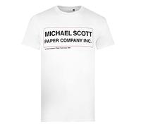 Cotton Soul The Office Michael Scott Paper Co Mens T Shirt, White, XLG