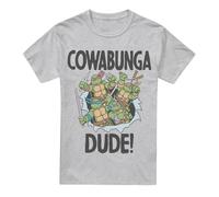 Cotton Soul TMNT Cowabunga Dude Pf Unisex Adult T Shirt, Athletic Heather, X-Large