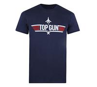 Cotton Soul Top Gun Logo Mens T Shirt, Navy, MED