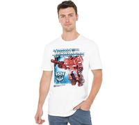 Cotton Soul Transformers 40th Optimus Box Unisex T Shirt, White, Large