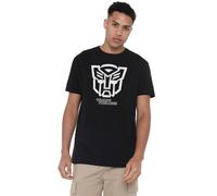 Cotton Soul Transformers Outline Logo Unisex T Shirt, Black, X-Large