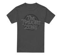Cotton Soul Twilight Zone Spiral Logo Unisex T Shirt, Charcoal