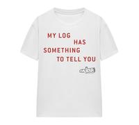 Cotton Soul Twin Peaks My Log Ladies T Shirt, White, XX-Large
