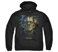 Cotton Soul Universal Monsters Frankenstein Head Mens Hoodie, Black, MED