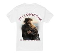 Cotton Soul Yellowstone Beth and Rip Tomorrows Unisex Adult T Shirt, White, Large