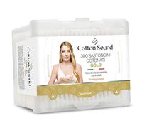 COTTON SOUND Gold Biodegradable Paper Sticks 1 Pack x 300 Sticks Ideal for Sensitive Skin Made in Italy