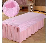 Cotton Spa Massage Treatment Table Bed Cover With Face Hole Soft Fitted Massage Couch Sheet Anti-slip Massage Table Sheet Se Beauty Bedsheet Washable J 75x200cm(29x79inch)