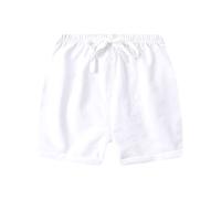 Cotton Sport Jogger Shorts Toddler Boys Shorts Summer Cotton Material Thin Style Five Point Pants Children'S Baby Shorts Boys and Girls Outer Wear Beach Pants Casual Hot Pants 6-12 Months White