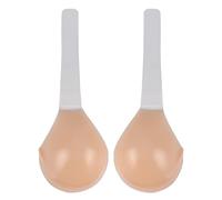 Cotton Sports Bra Women Voluptuous Bra Invisible Lift Up Bra Silicone Adhesive Lift Bra Adhesive Conceal Silicone Tape with Strap Conceal Lift Sticky Bras Skin Tone Bra (Beige, B)