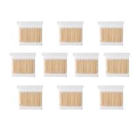 Cotton Stick Double Ended Cotton Swab Wooden Buds for Make Up Travel Ears Cleaning Pets 1000PCS..