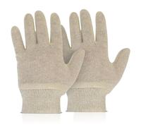 Cotton Stockinette Liner Gloves Knit Wrist Bulk Pack of 300 for Dry Hands