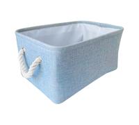 Cotton Storage Basket Small Item Organizing Linen for Home Desktop