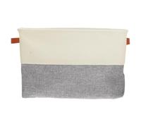 Cotton Storage Basket with Handle Collapsible Linen for Home Office