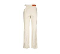 Cotton Straight-leg Trousers with Cut-out Details - female - Heron Preston - Wide Trousers - Beige - S - Trousers S