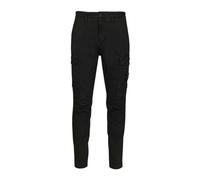 Cotton Stretch Broken Twill 'Old' Effect Trousers - male - Stone Island - Slim-fit Trousers - Black - W30 - Trousers W30