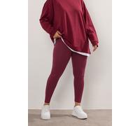 Yours Curve Burgundy Leggings - Women's - Plus Size Curve