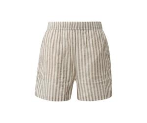 Cotton Striped T-Shirt Women QS Marron 40