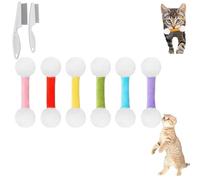 Cotton Swab Cat Toy, Giant Q Tip Cat Toy, One Swabs Cats Qtip Toys, Cotton Kitten Chewtoys for Indoor Cats (6Pcs)