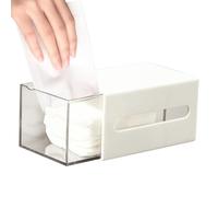 Cotton Swab Holder - Two-Way Self-Adhesive Dispenser | Cotton Pads Swabs Holder - for Vanity Office Makeup Bedroom Dorm Living Room Kitchen Cosmetics Jewelry