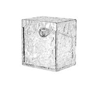 Cotton Swab Storage Box - Lip Stick Organizer No Drilling for Bathroom, Cotton Swab Storage Box, Cotton Swab Holder, Compact Stylish Organizer, Transparent/Green, Se référer au descriptif, Refer to