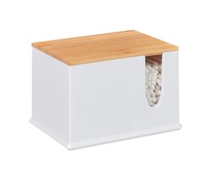 Cotton swab storage Removable Lid Dustproof Cotton Bud Holder 4 Compartments