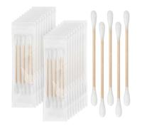 Cotton Swabs, Cotton-Tipped Sticks, Individually Packaged Double-Ended Cotton Swabs. Suitable For Ear Cleaning, Makeup Application, Hotels, And Travel (5 Swabs Per Pack, 100 Packs Per Box)