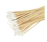 Cotton Swabs, (Pack of 4/Total 400 pcs) Swabs long, Cotton Swabs With Wooden Handles, CLEANING single-tipped Cosmetic Tool makeup removal wound care Cotton Buds