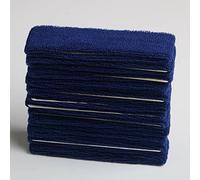 Cotton Sweatband Headbands,Pack of 12,Elastic Stretchy Sport Terry Cloth Moisture Wicking Sweat Bands,Yoga Workout Fitness Exercise Basketball Headband (Dark Blue)