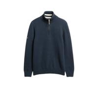 Cotton sweater with a trucker collar Superdry Bleu 2XL