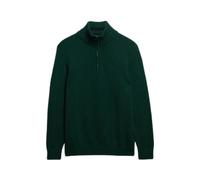 Cotton sweater with a trucker collar Superdry Vert M
