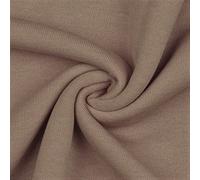 Cotton Sweatshirt Knitted Jersey Fabric Material - Taupe, 1Mtr 140cm x 100cm