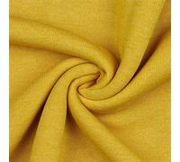 Cotton Sweatshirt Knitted Jersey Fabric Material - Yellow, 1Mtr 140cm x 100cm