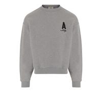 Cotton Sweatshirt with Logo - male - Autry - Sweatshirts - Gray - M - Sweatshirts & Hoodies M