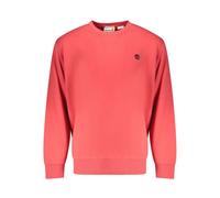 Cotton Sweatshirt with Ribbed Cuffs and Hem - male - Timberland - Sweatshirts - Red - M - Sweatshirts & Hoodies M
