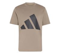 Cotton T-shirt adidas Essentials Big Logo Single Beige 2XL