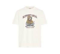 Cotton T-shirt Blend Irving Funny Graphic Beige M